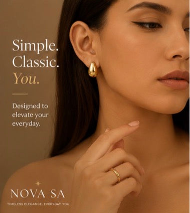 Nova SA Teardrop Gold Earrings