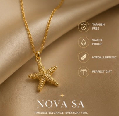 Nova SA Gold Starfish Necklace