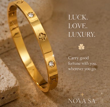Nova SA Stainless Steel Clover Bracele