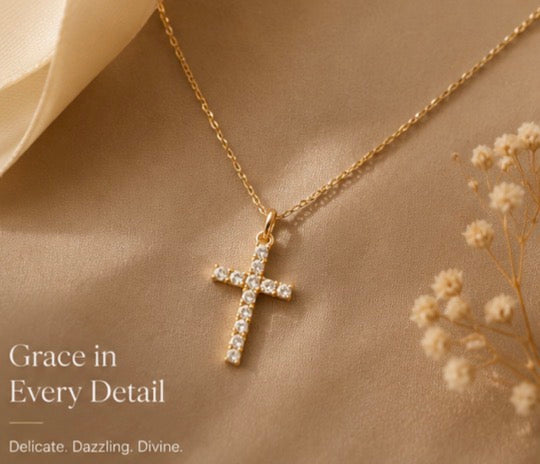 Nova SA Dazzling Cross Necklace