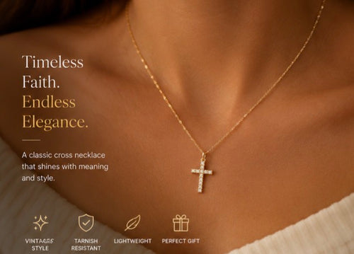 Nova SA Dazzling Cross Necklace